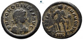 Honorius AD 393-423. Cyzicus. Follis Æ