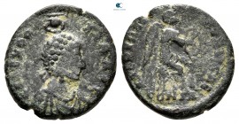Aelia Eudoxia AD 400-404. Constantinople. Follis Æ