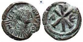 Justin I AD 518-527. Constantinople. Pentanummium Æ