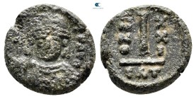 Maurice Tiberius AD 582-602. Syracuse. Decanummium Æ
