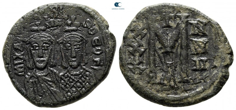 Michael II with Theophilus AD 820-829. Constantinople
Follis Æ

23 mm., 6,06 ...