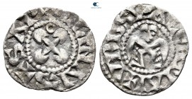 AD 1090-1210. Valence. Denier AR