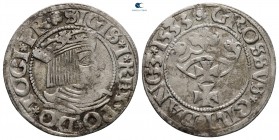Poland. Gdansk. Sigismund I AD 1506-1548. Groschen AR 1533