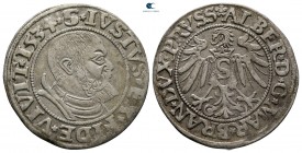 Germany. Preußen. Köningsberg. Albrecht AD 1525-1569. Groschen AR 1534
