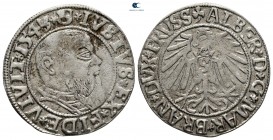 Germany. Preußen. Köningsberg. Albrecht AD 1525-1569. Groschen AR 1543