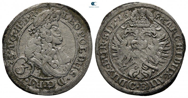 Austria. Brieg. Leopold I AD 1657-1705.
3 Kreuzer AR 1698

22 mm., 1,74 g.
...