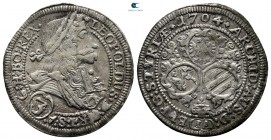 Austria. St. Veit. Leopold I AD 1657-1705. 3 Kreuzer AR 1704