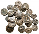 Lot of ca. 25 greek bronze coins / SOLD AS SEEN, NO RETURN!very fine