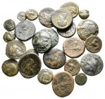 Lot of ca. 25 greek bronze coins / SOLD AS SEEN, NO RETURN!very fine