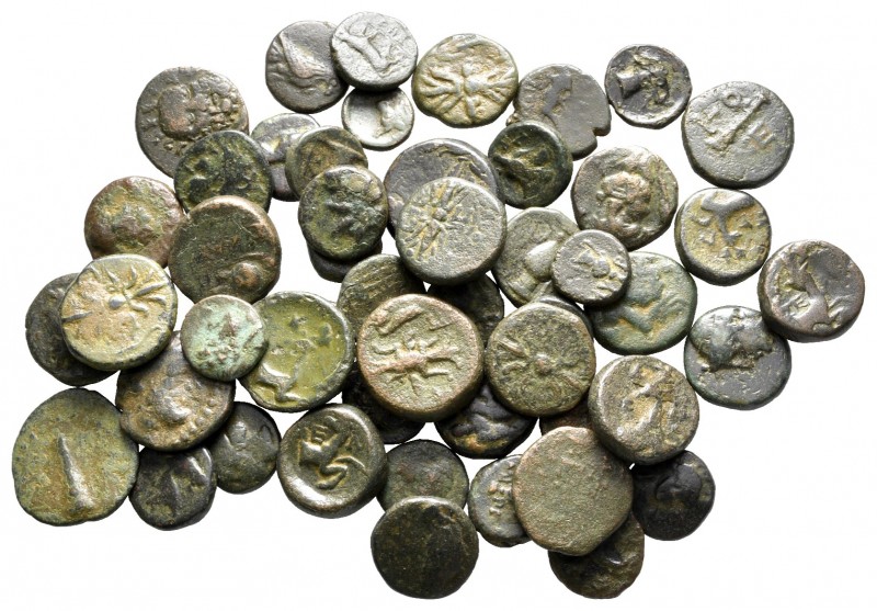 Lot of ca. 50 greek bronze coins / SOLD AS SEEN, NO RETURN!

very fine