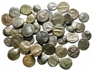 Lot of ca. 50 greek bronze coins / SOLD AS SEEN, NO RETURN!nearly very fine
