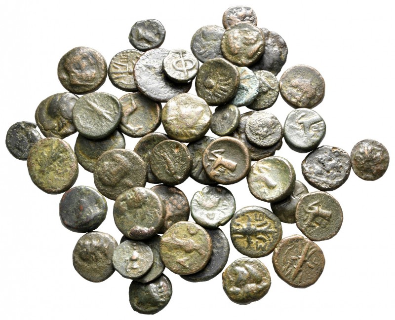 Lot of ca. 50 ancient bronze coins / SOLD AS SEEN, NO RETURN!

nearly very fin...