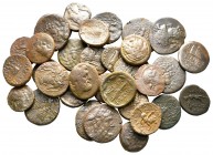 Lot of ca. 33 greek bronze coins / SOLD AS SEEN, NO RETURN!nearly very fine