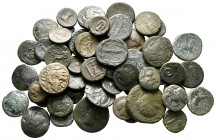 Lot of ca. 50 greek bronze coins / SOLD AS SEEN, NO RETURN!very fine