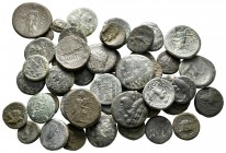 Lot of ca. 45 greek bronze coins / SOLD AS SEEN, NO RETURN!nearly very fine