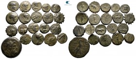 Lot of ca. 20 greek bronze coins / SOLD AS SEEN, NO RETURN!very fine