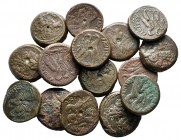 Lot of ca. 15 ancient bronze coins / SOLD AS SEEN, NO RETURN!very fine