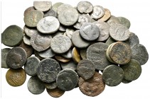 Lot of ca. 75 roman provincial bronze coins / SOLD AS SEEN, NO RETURN!nearly very fine