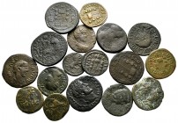 Lot of ca. 17 roman provincial bronze coins / SOLD AS SEEN, NO RETURN!very fine