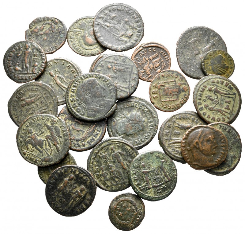 Lot of ca. 25 roman bronze coins / SOLD AS SEEN, NO RETURN!

very fine