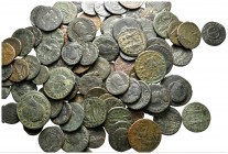 Lot of ca. 100 roman bronze coins / SOLD AS SEEN, NO RETURN!very fine