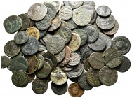 Lot of ca. 100 roman bronze coins / SOLD AS SEEN, NO RETURN!very fine