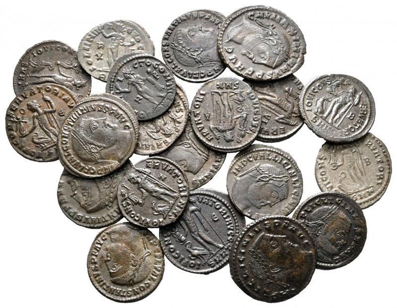 Lot of ca. 20 roman bronze coins / SOLD AS SEEN, NO RETURN! 

very fine