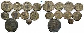Lot of ca. 10 roman bronze coins / SOLD AS SEEN, NO RETURN!nearly very fine