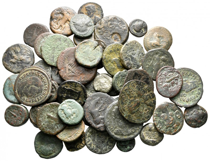 Lot of ca. 50 ancient bronze coins / SOLD AS SEEN, NO RETURN!

very fine