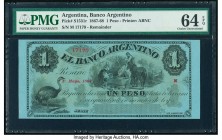 Argentina Banco Argentino 1 Peso 1.5.1867 Pick S1531r Remainder PMG Choice Uncirculated 64 EPQ. 

HID09801242017

© 2020 Heritage Auctions | All Right...