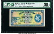 Bermuda Bermuda Government 1 Pound 17.2.1947 Pick 16 PMG About Uncirculated 55 EPQ. 

HID09801242017

© 2020 Heritage Auctions | All Rights Reserve