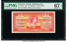 Bermuda Bermuda Government 10 Shillings 1.5.1957 Pick 19b PMG Superb Gem Unc 67 EPQ. 

HID09801242017

© 2020 Heritage Auctions | All Rights Reserve