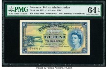 Bermuda Bermuda Government 1 Pound 20.10.1952 Pick 20a PMG Choice Uncirculated 64 EPQ. 

HID09801242017

© 2020 Heritage Auctions | All Rights Reserve...