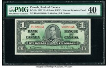 Canada Bank of Canada $1 2.1.1937 Pick 58b BC-21b PMG Extremely Fine 40. 

HID09801242017

© 2020 Heritage Auctions | All Rights Reserve