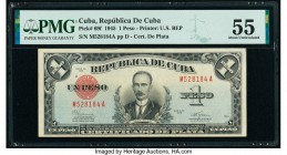 Cuba Republica de Cuba 1 Peso 1945 Pick 69f PMG About Uncirculated 55. 

HID09801242017

© 2020 Heritage Auctions | All Rights Reserve