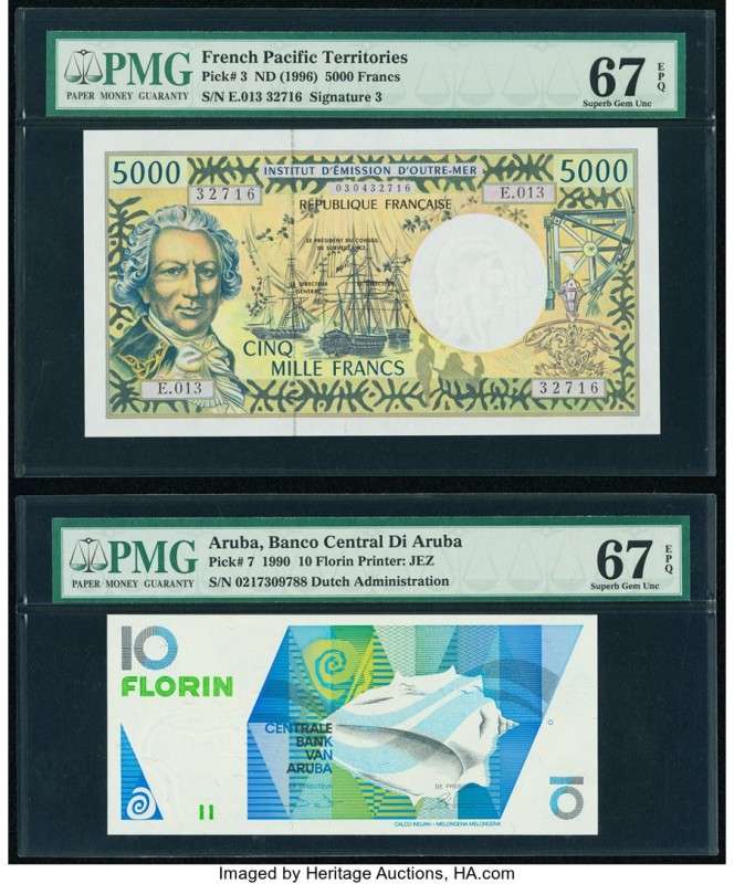 French Pacific Territories Institut d'Emission d'Outre Mer 5000 Francs ND (1996)...