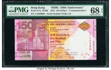 Hong Kong Hongkong & Shanghai Banking Corp. Ltd. 150 Dollars 2015 Pick 217a KNB3 Commemorative PMG Superb Gem Unc 68 EPQ. 

HID09801242017

© 2020 Her...