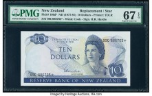New Zealand Reserve Bank of New Zealand 10 Dollars ND (1977-81) Pick 166d* RD7-8 Replacement PMG Superb Gem Unc 67 EPQ. 

HID09801242017

© 2020 Herit...
