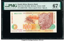 South Africa Republic of South Africa 200 Rand ND (1994) Pick 127a PMG Superb Gem Unc 67 EPQ. 

HID09801242017

© 2020 Heritage Auctions | All Rights ...