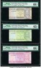 South Sudan Bank of South Sudan 5; 10; 25 Piasters ND (2011) Pick 1; 2; 3 Three Examples PMG Gem Uncirculated 66 EPQ (2); Gem Uncirculated 65 EPQ; Con...