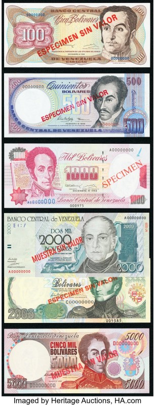 Venezuela Republica Bolivariana de Venezuela Group Lot of 10 Specimen Crisp Unci...