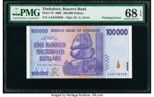 Printing Error Zimbabwe Reserve Bank of Zimbabwe 100,000 Dollars 5.11.2008 Pick 75 PMG Superb Gem Unc 68 EPQ. 

HID09801242017

© 2020 Heritage Auctio...