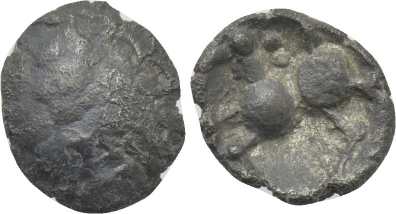CENTRAL EUROPE. Vindelici. 1/4 Quinarius (1st century BC). Type "Manching 2". 
...