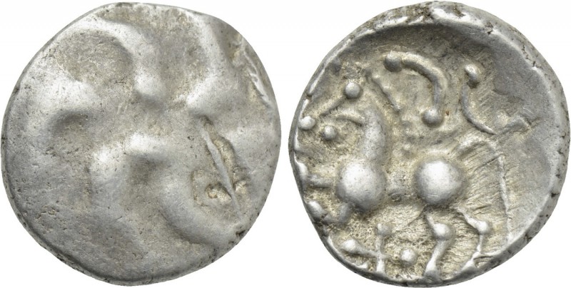 CENTRAL EUROPE. Vindelici. Quinarius (1st century BC). "Büschelquinar" type. 
...