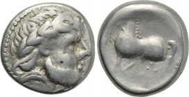 EASTERN EUROPE. Imitations of Philip II of Macedon (2nd-1st centuries BC). Tetradrachm. "Kugelwange" type.