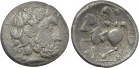 EASTERN EUROPE. Imitations of Philip II of Macedon (Early 2nd century BC). Tetradrachm. Mint in the Carpathian region. "Zweigarm" type.