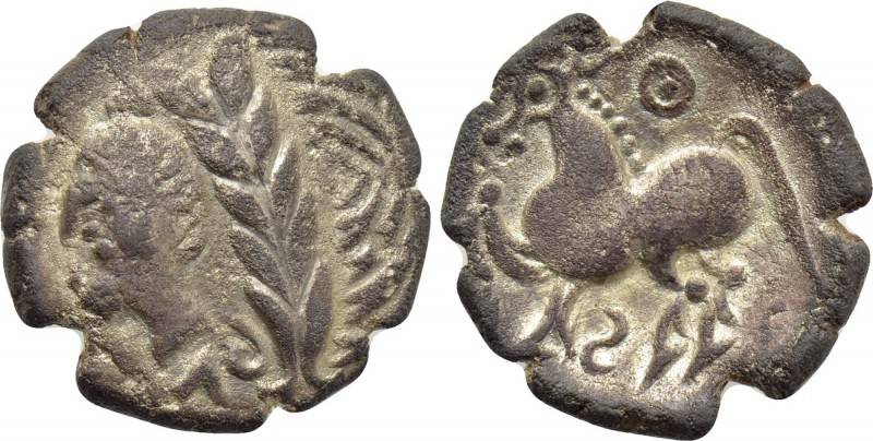 EASTERN EUROPE. Serbia? (3rd-2nd centuries BC). Stater. 

Obv: Stylized laurea...