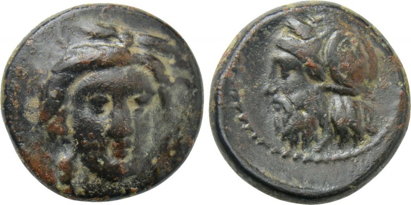SICILY. Gela. Ae (Circa 339-310 BC). 

Obv: Head of Demeter facing slightly ri...