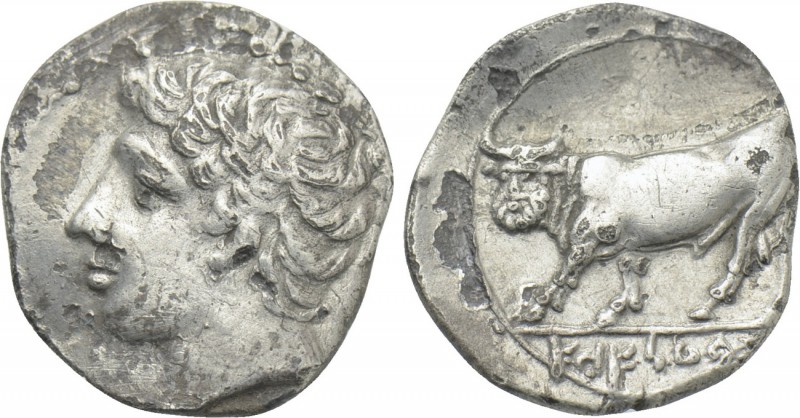 SICILY. Panormos (as Ziz). Litra (Circa 405-380 BC). 

Obv: Male head left.
R...
