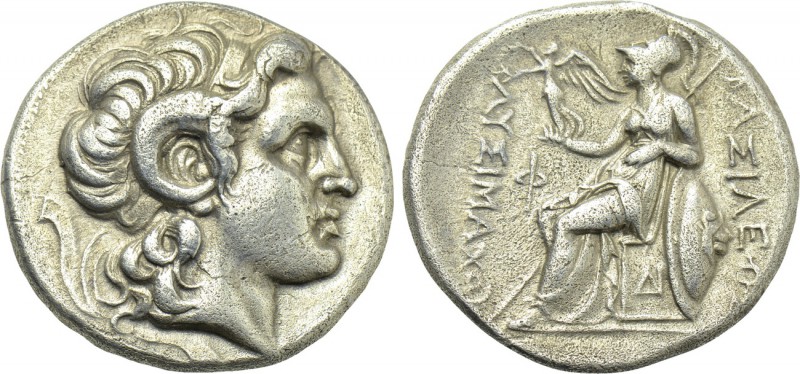 KINGS OF THRACE (Macedonian). Lysimachos (305-281 BC). Tetradrachm. Lysimacheia....